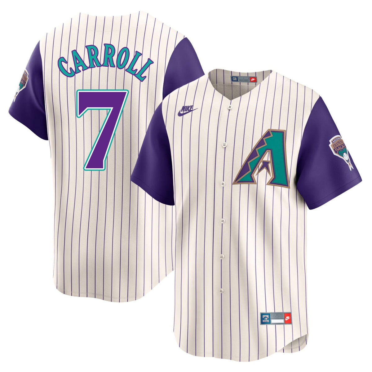 Corbin Carroll Arizona Diamondbacks Cooperstown Jersey – Ivory
