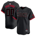 Custom Cincinnati Reds City Connect Jersey - Black