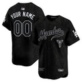 Custom Los Angeles Dodgers Kobe Honor Collection Jersey - Black Mamba