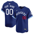 Custom Los Angeles Dodgers Dodgers Tribute Jersey - Royal Blue