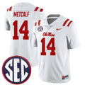 DK Metcalf Ole Miss Rebels Jersey - White