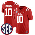 Eli Manning Ole Miss Rebels Jersey - Red