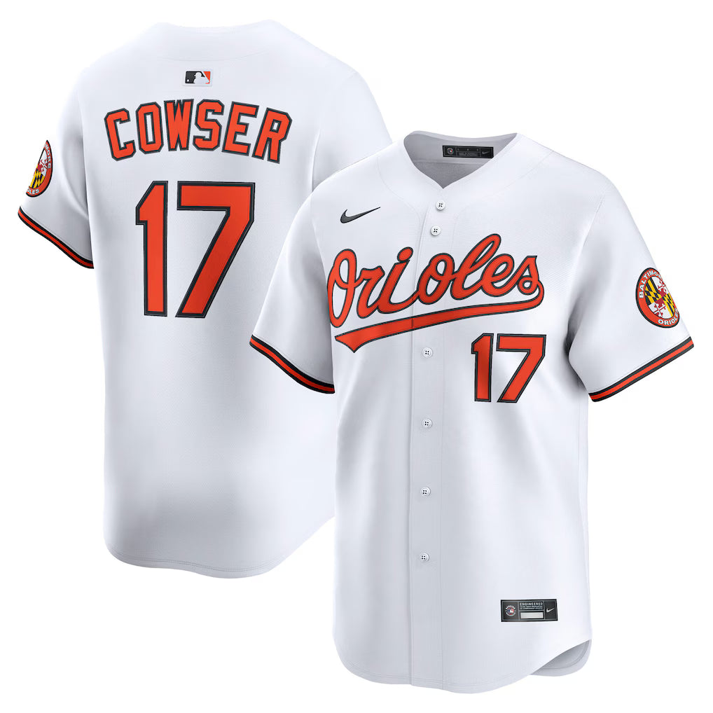 Colton Cowser Baltimore Orioles Home Jersey - White