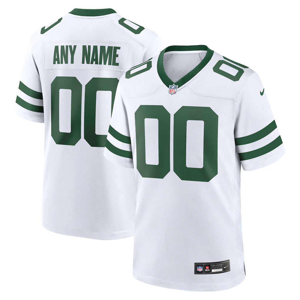 Custom New York Jets Jersey - Legacy White