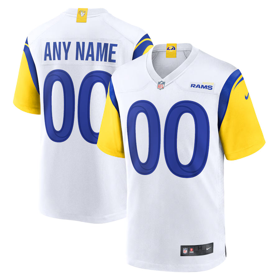 Custom Los Angeles Rams Jersey - White