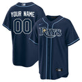 Custom Tampa Bay Rays Devil Rays Jersey - Navy