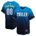 Custom Philadelphia Phillies City Connect Jersey – Blue